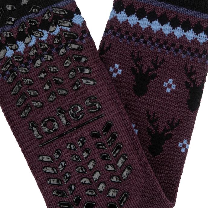 totes toasties® Mens Original Slipper Socks Stag Extra Image 4